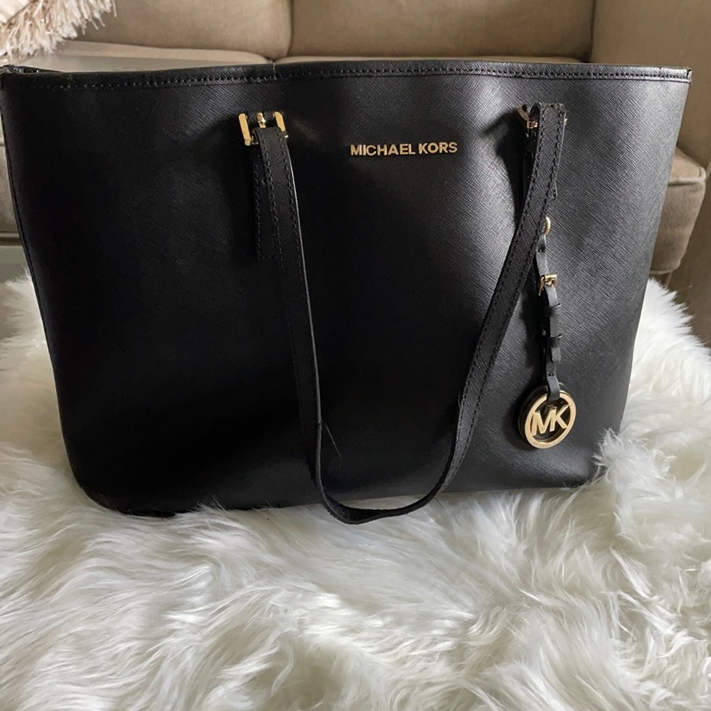 Michael Kors Black Medium Tote Bag